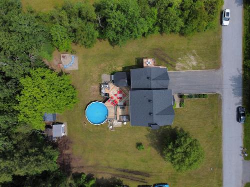 Aerial photo - 202 25E Rue O., Venise-En-Québec, QC - Outdoor With Above Ground Pool With View