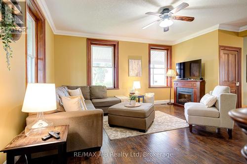 6355 Perth Rd 55 Line, West Perth (Logan), ON - Indoor Photo Showing Living Room With Fireplace