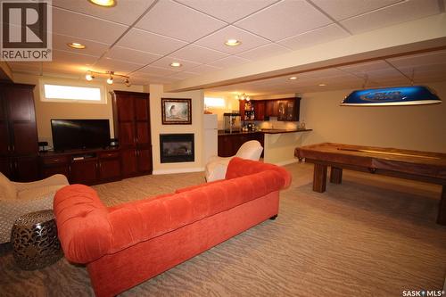 555 5Th Street W, Shaunavon, SK - Indoor Photo Showing Other Room With Fireplace