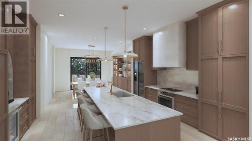 709 Lansdowne Avenue, Saskatoon, SK - Indoor Photo Showing Kitchen With Upgraded Kitchen