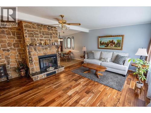 1955 Commodore Crescent, Williams Lake, BC - Indoor Photo Showing Living Room With Fireplace