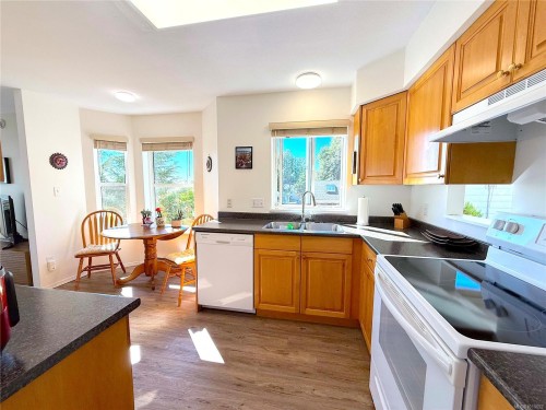 201-1216 Island Hwy South, Campbell River, BC - Indoor Photo Showing Kitchen With Double Sink