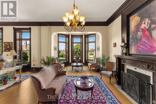 26 Ravenscliffe Avenue, Hamilton, ON - Indoor Photo Showing Other Room With Fireplace