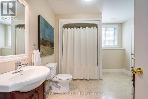 3 pc shower in the basement - 77 Findlay Drive, Collingwood, ON - Indoor Photo Showing Bathroom