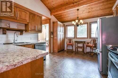 135 Bayshore Drive, Ramara, ON - Indoor Photo Showing Kitchen With Double Sink