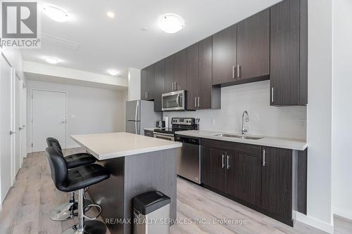 311 - 690 King Street W, Kitchener, ON - Indoor Photo Showing Kitchen With Stainless Steel Kitchen With Double Sink With Upgraded Kitchen