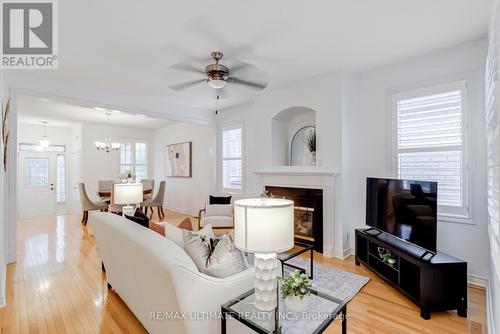 21 Delray Drive, Markham, ON - Indoor Photo Showing Living Room With Fireplace