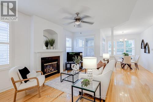 21 Delray Drive, Markham, ON - Indoor Photo Showing Living Room With Fireplace