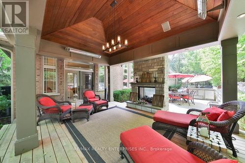 5047 Lakeshore Road, Burlington, ON -  With Fireplace With Deck Patio Veranda With Exterior