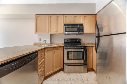 307-47 Caroline Street N, Hamilton, ON - Indoor Photo Showing Kitchen With Double Sink