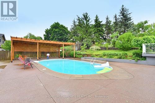 95 Birchpark Drive N, Grimsby, ON - Outdoor With In Ground Pool With Backyard
