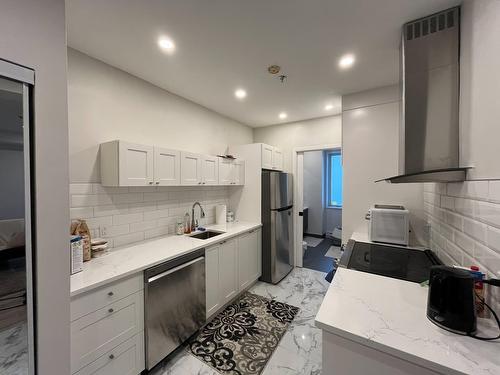 Kitchen - 303-5124 Rue Sherbrooke O., Montréal (Côte-Des-Neiges/Notre-Dame-De-Grâce), QC - Indoor Photo Showing Kitchen With Upgraded Kitchen