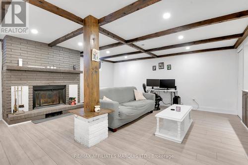 1340 Alfred Street, Cornwall, ON - Indoor Photo Showing Living Room With Fireplace