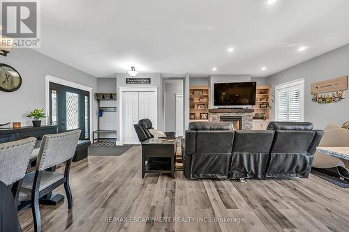 236 #55 Haldimand Road, Haldimand, ON - Indoor Photo Showing Dining Room With Fireplace