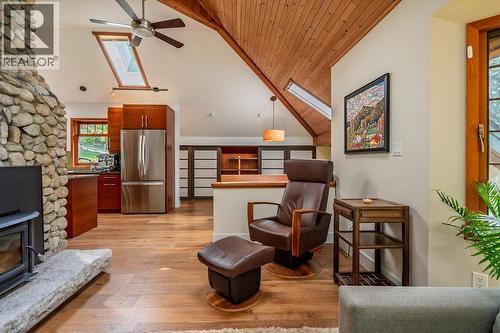 4225 3A Highway, Nelson, BC - Indoor Photo Showing Other Room With Fireplace