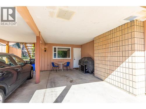 CARPORT - Big enough for 2 large vehicles! - 3011 11 Street, Vernon, BC - Indoor Photo Showing Garage