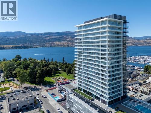 Waterstreet by the Park. - 238 Leon Avenue Unit# 2107, Kelowna, BC - Outdoor With Body Of Water With View