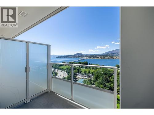 238 Leon Avenue Unit# 2107, Kelowna, BC - Outdoor With Body Of Water With Balcony With View With Exterior