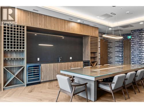 Amenities- wine tasting room - 238 Leon Avenue Unit# 2107, Kelowna, BC - Indoor Photo Showing Dining Room
