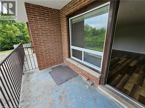 View of balcony - 4 Avalon Place Unit# 102, Kitchener, ON - Outdoor With Exterior