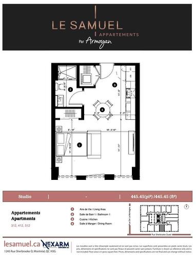 Other - 412-1245 Rue Sherbrooke O., Montréal (Ville-Marie), QC - Other