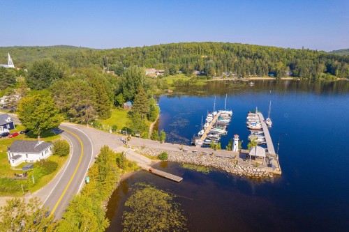 Port de plaisance (marina) - 523 Ch. De La Rivière-Bergeron, Piopolis, QC - Outdoor With Body Of Water With View