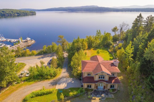 Photo aérienne - 523 Ch. De La Rivière-Bergeron, Piopolis, QC - Outdoor With Body Of Water With View
