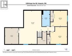 Lower level floor plan - 