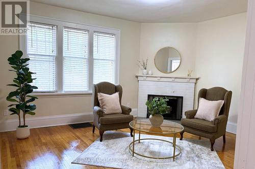 388 First Avenue, Ottawa, ON - Indoor Photo Showing Living Room With Fireplace
