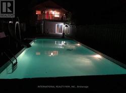 16' x 40' Heated Salt Water Pool - Night View - 