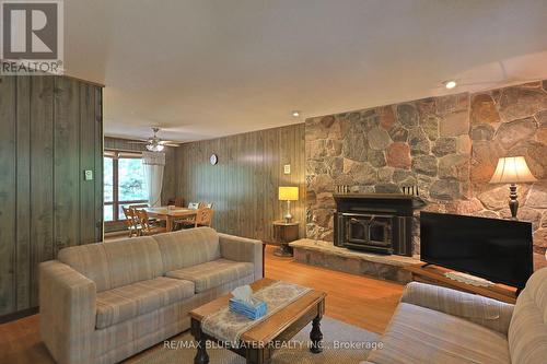 10346 Pines Parkway, Lambton Shores (Grand Bend), ON - Indoor Photo Showing Living Room With Fireplace