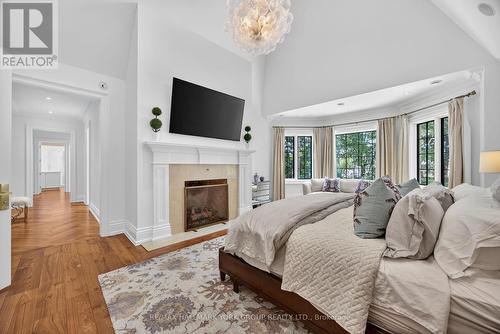 108 Kennedy Street W, Aurora, ON - Indoor Photo Showing Bedroom With Fireplace