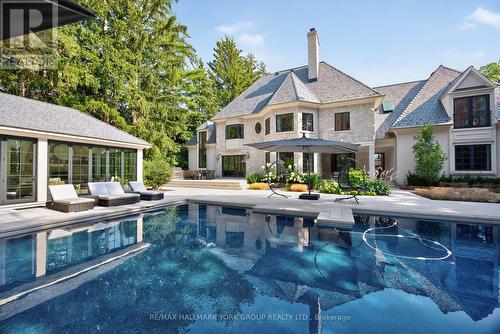 108 Kennedy Street W, Aurora, ON - Outdoor With In Ground Pool