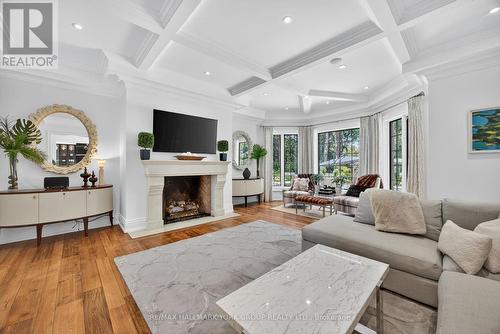 108 Kennedy Street W, Aurora, ON - Indoor Photo Showing Living Room With Fireplace