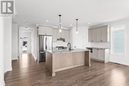 Similar model image; builder variations possible. - 1020 Moore Street, Brockville, ON - Indoor Photo Showing Kitchen With Upgraded Kitchen