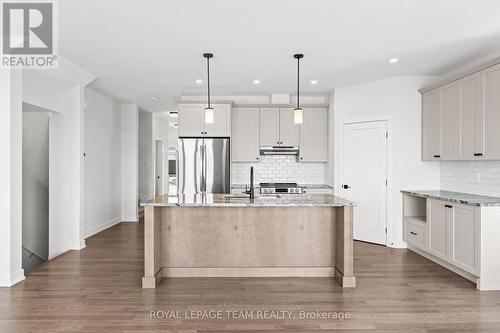 Similar model image; builder variations possible. - 1020 Moore Street, Brockville, ON - Indoor Photo Showing Kitchen With Upgraded Kitchen