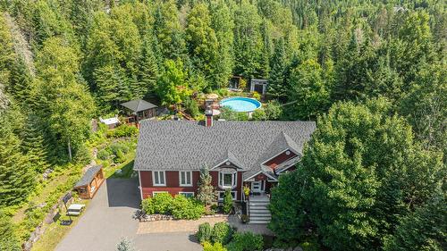 Photo aérienne - 1566 Rue Monette, Val-David, QC - Outdoor With In Ground Pool