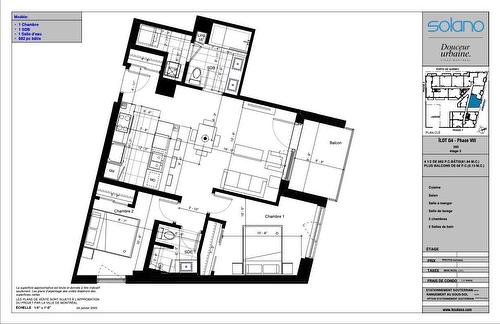 Drawing (sketch) - 305-360 Rue Atateken, Montréal (Ville-Marie), QC - Other
