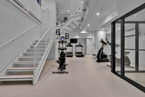 Exercise Room - 2002-360 Rue Mayor, Montréal (Ville-Marie), QC - Indoor Photo Showing Gym Room