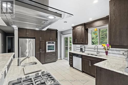 594 Doans Ridge Road, Welland (Cooks Mills), ON - Indoor Photo Showing Kitchen With Double Sink With Upgraded Kitchen