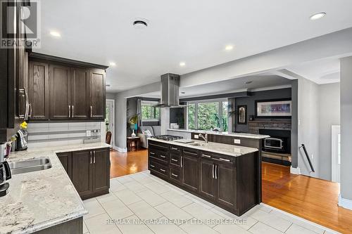 594 Doans Ridge Road, Welland (Cooks Mills), ON - Indoor Photo Showing Kitchen With Double Sink