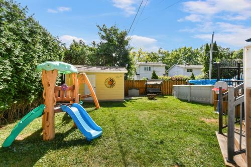Cour - 31 Av. De Médoc, Candiac, QC - Outdoor With Above Ground Pool With Backyard