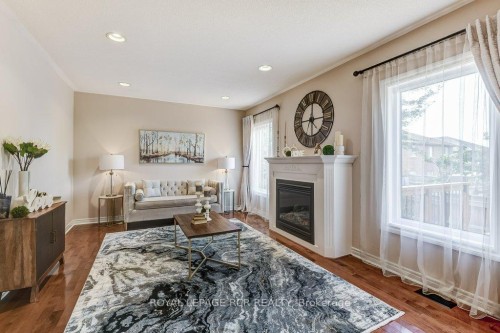 42 Mynden Way, Newmarket, ON - Indoor Photo Showing Living Room With Fireplace