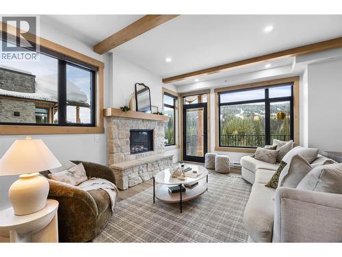 7005 Mcgillivray Lake Drive Unit# 15, Sun Peaks, BC - Indoor Photo Showing Living Room With Fireplace