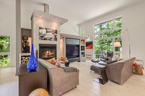 Salon - 251 Ch. De Bondville, Lac-Brome, QC - Indoor Photo Showing Living Room With Fireplace