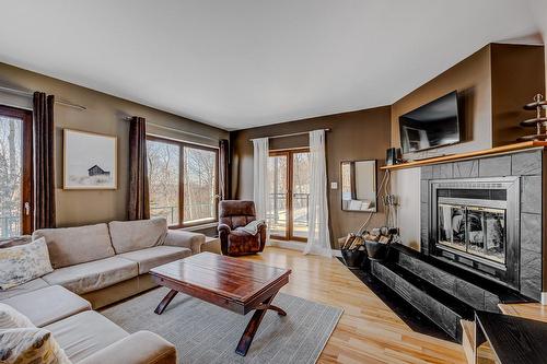 Salon - 181 Mtée Victor-Nymark, Saint-Sauveur, QC - Indoor Photo Showing Living Room With Fireplace