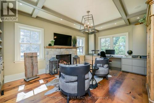 4075 The Grange Side Road E, Caledon, ON - Indoor With Fireplace