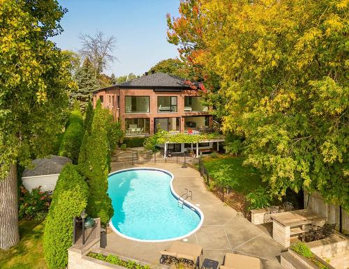 Aerial photo - 21 Cours East Gables, Beaconsfield, QC - Outdoor With In Ground Pool With Backyard