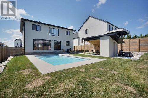 62 Crestview Drive, Middlesex Centre (Kilworth), ON - Outdoor With In Ground Pool