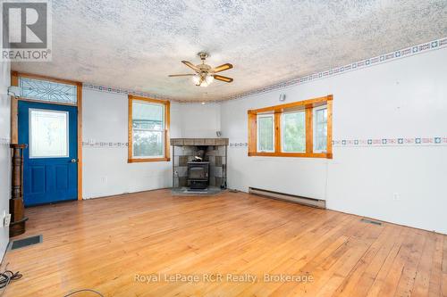 living room with woodstove - 228 10 Concession, Brockton, ON - Indoor